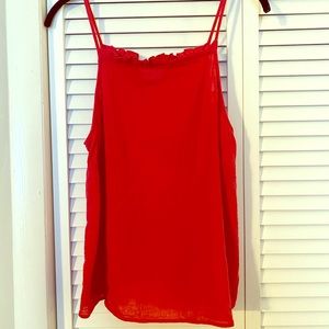Red tank top